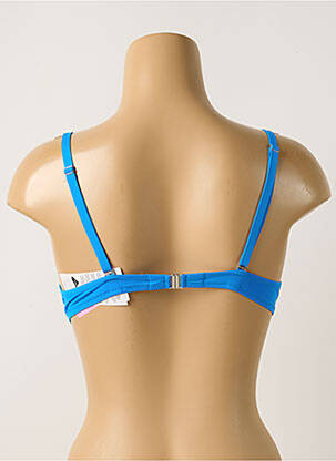 Sutien de costum de baie elasticitate top sutien push-up albastru ANTIGEL femeie