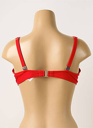 Sutien de costum de baie elasticitate top sutien modelat roșu ANTIGEL femeie