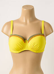 Sutien de costum de baie elasticitate top sutien modelat galben ANTIGEL femme
