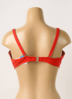 Sutien de costum de baie elasticitate top sutien modelat roșu ANTIGEL femeie