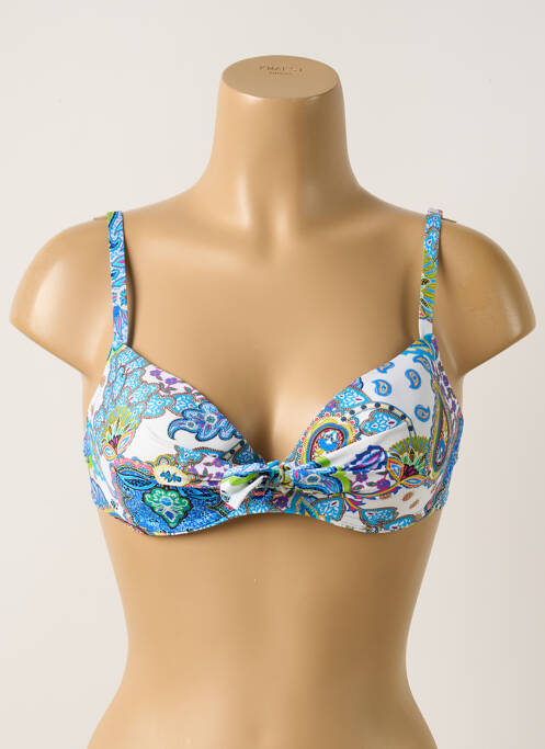 Sutien de costum de baie albastru ANTIGEL femeie