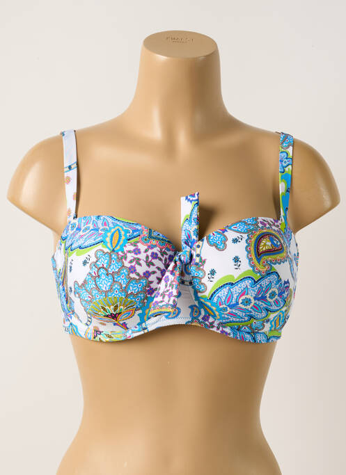 Sutien de costum de baie albastru ANTIGEL femeie