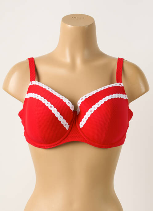 Sutien de costum de baie roșu ANTIGEL femeie