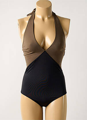 Costum de baie dintr-o singură piesă maro AUBADE femeie