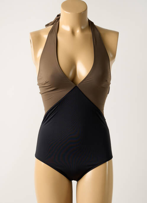 Costum de baie dintr-o singură piesă maro AUBADE femeie