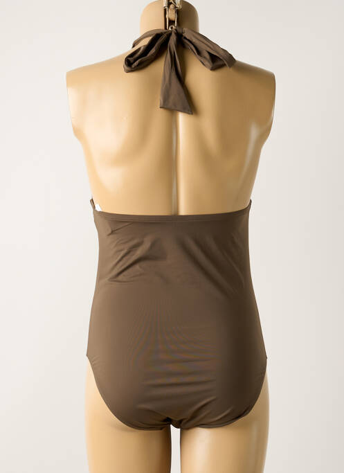 Costum de baie dintr-o singură piesă maro AUBADE femeie