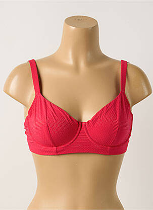 Sutien de costum de baie elasticitate sutien cupe întregi cu decolteu înalt roz SIMONE PERELE femeie