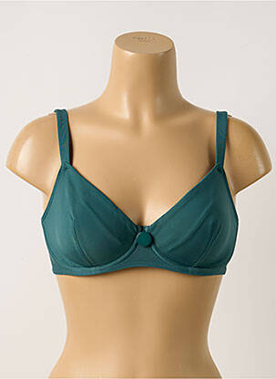 Sutien de costum de baie elasticitate sutien cupe întregi cu decolteu înalt verde SIMONE PERELE femeie