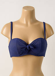 Sutien de costum de baie elasticitate top sutien push-up albastru SIMONE PERELE femme