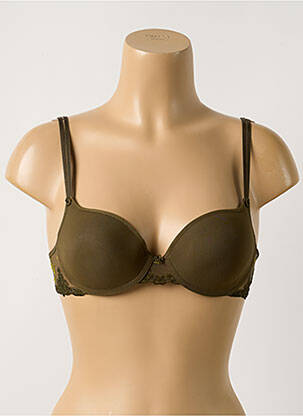 Sutien efect material satinat top sutien modelat verde PASSIONATA femeie