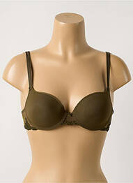 Sutien efect material satinat top sutien modelat verde PASSIONATA femeie