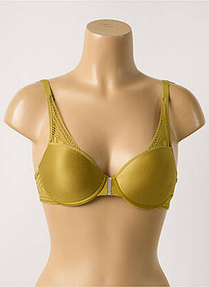 Sutien efect material satinat top sutien modelat verde PASSIONATA femeie