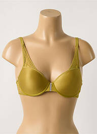 Sutien efect material satinat top sutien modelat verde PASSIONATA femme