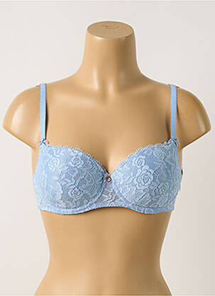 Sutien efect material satinat top sutien modelat albastru AUBADE femeie