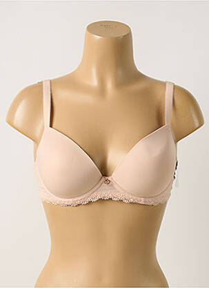Sutien efect material satinat top sutien modelat culoare piersică AUBADE femeie