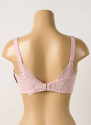 Sutien efect material satinat top sutien modelat roz AUBADE femeie