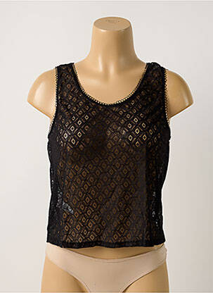 Top/caraco efect material satinat negru SIMONE X SIMONE PÉRÈLE femme