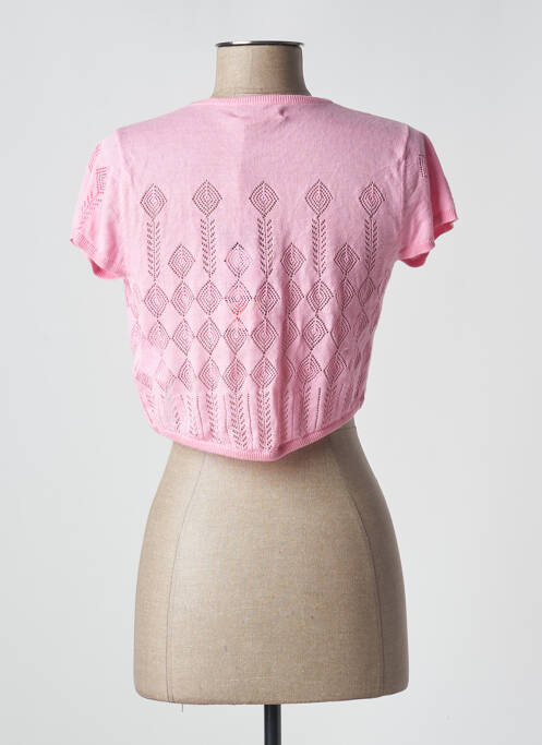 Vestă cu mâneci scurte roz ICHI femeie