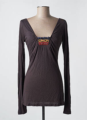Tricou mâneci lungi mâneci lungi maro MISS SIXTY femeie