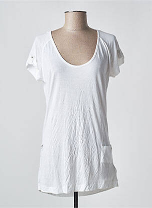 Tricou elasticitate mâneci scurte alb G STAR femeie