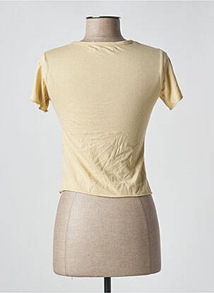 Tricou elasticitate mâneci scurte bej TEDDY SMITH femeie