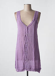 Vestă fără mâneci croială cambrată violet KILL DEAL femme