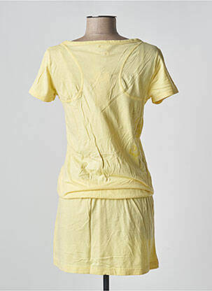 Rochie midi mâneci scurte mâneci scurte galben ONLY femeie