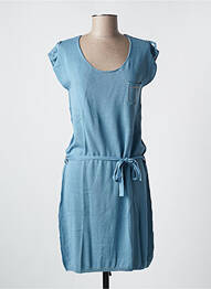 Rochie midi mâneci scurte mâneci scurte albastru LOVELY SUD femme
