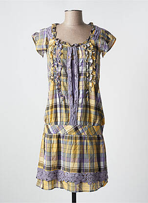 Rochie midi mâneci scurte mâneci scurte violet 2 TWO femeie