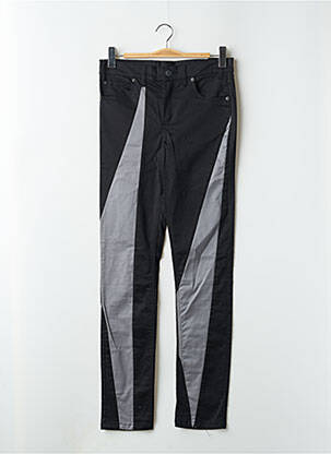 Pantalon slim țesătură poplin mărime normală negru CHEAP MONDAY femeie