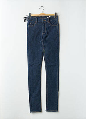 Blugi skinny țesătură brută talie înaltă albastru CHEAP MONDAY femeie