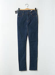 Blugi skinny țesătură brută talie înaltă albastru CHEAP MONDAY femme