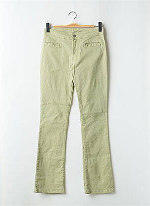Pantalon drept elasticitate mărime normală verde CIMARRON femeie