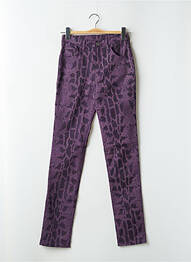 Pantalon slim elasticitate talie înaltă violet CIMARRON femme
