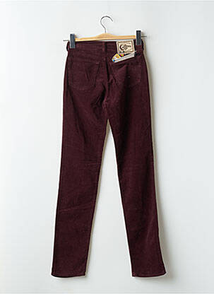 Pantalon drept elasticitate talie înaltă roșu CIMARRON femeie