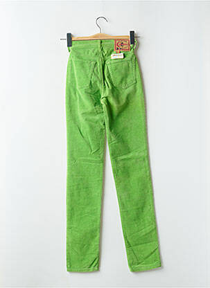 Pantalon drept elasticitate talie înaltă verde CIMARRON femeie