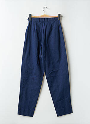Pantalon drept talie cu cleme talie înaltă albastru CREEKS femeie