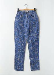 Pantalon drept talie înaltă talie înaltă albastru LADY SPENCER' S femme