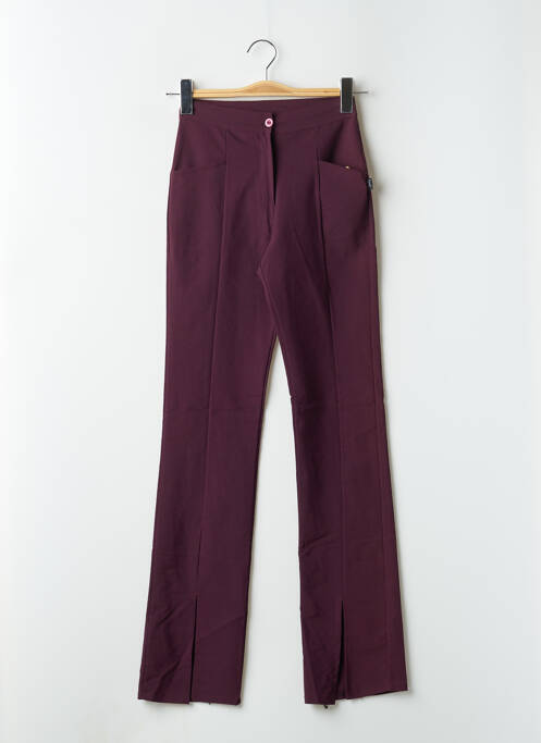 Pantalon drept violet ÇA ME PLAÎT femeie