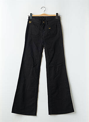 Blugi bootcut țesătură brută talie joasă negru LOIS femeie