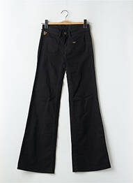 Blugi bootcut țesătură brută talie joasă negru LOIS femme