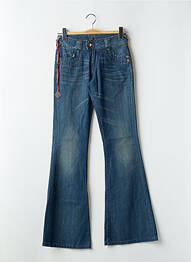 Blugi bootcut buzunare talie joasă albastru STONE AGED femme