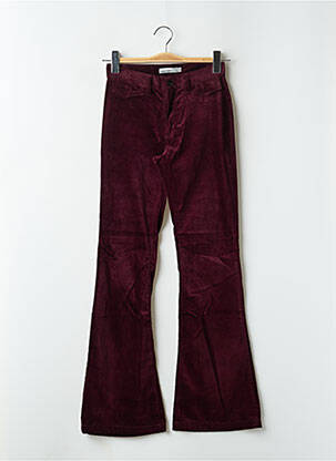 Pantalon evazat elasticitate talie joasă violet TEDDY SMITH femeie