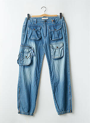 Pantalon cargo buzunare albastru TEDDY SMITH femeie