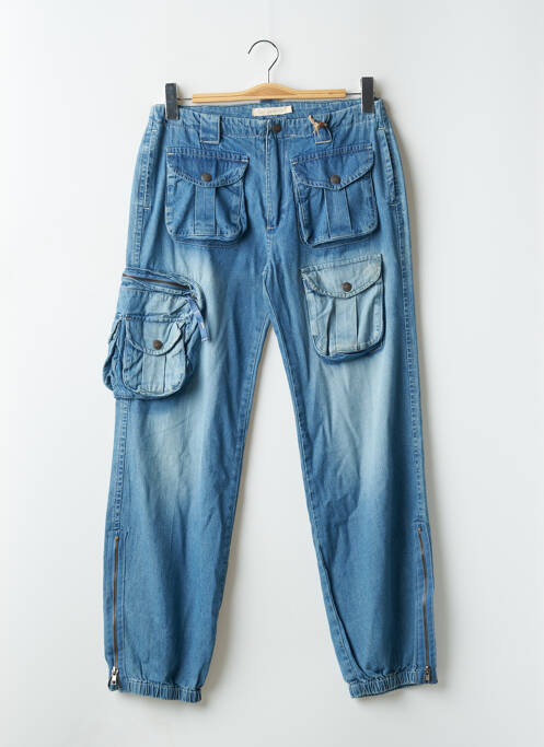 Pantalon cargo albastru TEDDY SMITH femeie