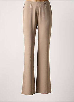 Pantalon drept bej LOLA femeie