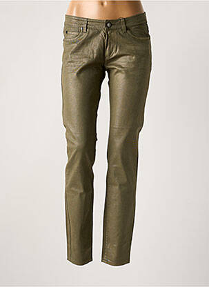 Pantalon slim talie joasă talie joasă verde SET femeie