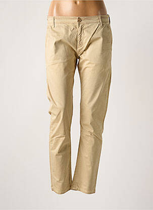 Pantalon evazat elasticitate talie joasă bej LE TEMPS DES CERISES femeie