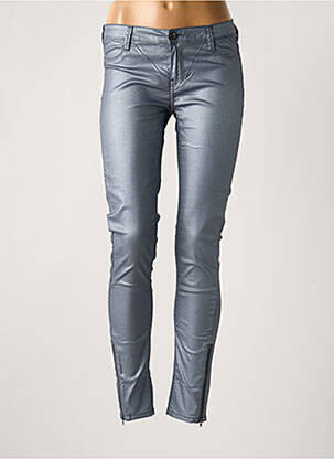 Pantalon slim talie joasă talie joasă albastru TEDDY SMITH femeie