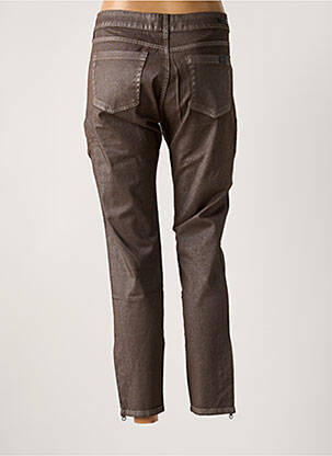 Pantalon slim elasticitate mărime normală maro CORLEONE femeie